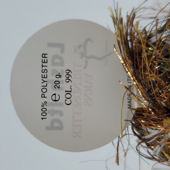 Trendsetter Lash Ltd Eyelash Metal Yarn | White Gold Sapphire Emerald - Picture 4 of 6